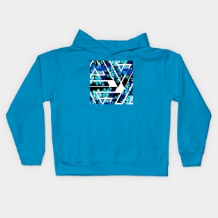 Blue flowers Kids Hoodie